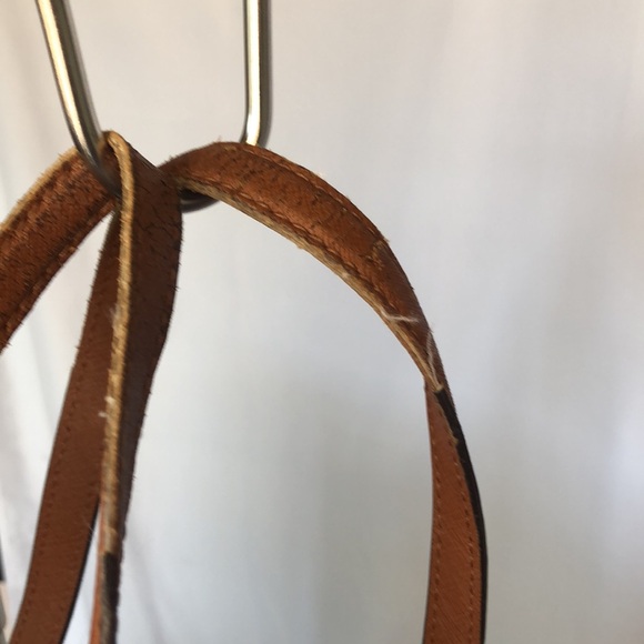 MICHAEL KORS brown saffiano leather large jet set travel tote. - Picture 4 of 15